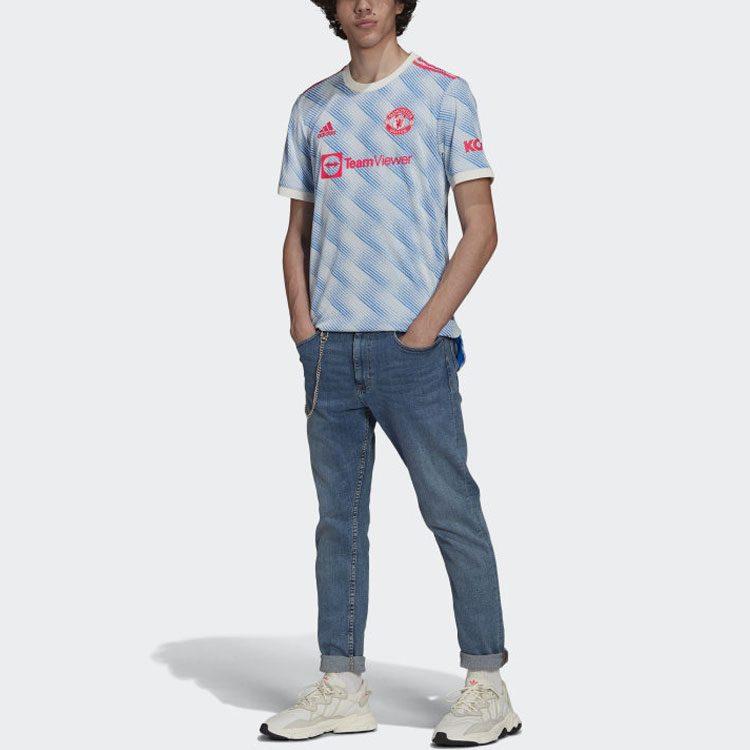 Adidas Manchester United Soccer Jerseys Men's Blue Moderate GM4622