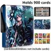 Hatsune Miku 400pcs/900pcs Card Album Book Folder 4/9 Card Slots Collections Zipper Double Pocket Zipper Card Binder Holder
