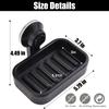 Black Punch free Suction Cup Drain Soap Rack