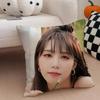 singer sweet JJung Eun Ji Cushion Cover Throw Pillow Cover Hidden Button Durable Polyester Chair Cushion
