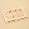 Miniature Furniture Simulation Rectangular Wooden Tray Model Mini Card Board Cartoon Decor Toys 1/12 Dollhouse Accessories