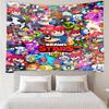 Brawl-Stars Print Tapestry, Backdrop, Easy Setup, Ideal for Bedroom, Office & Living Room, with Aesthetic Wall Hanging Decor.