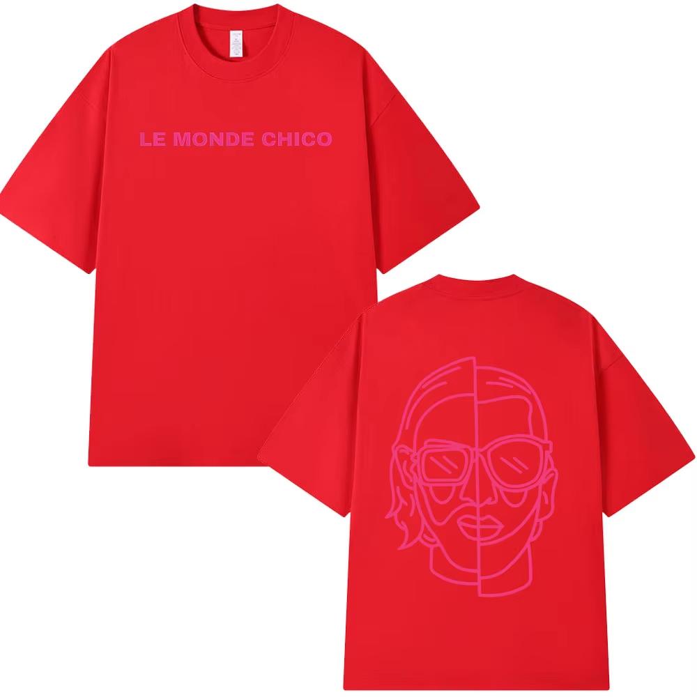 Le Monde Chico T Shirt French Rapper Album Graphic Print T-shirts Men Women Fashion Oversized Short Sleeve Tee Shirt