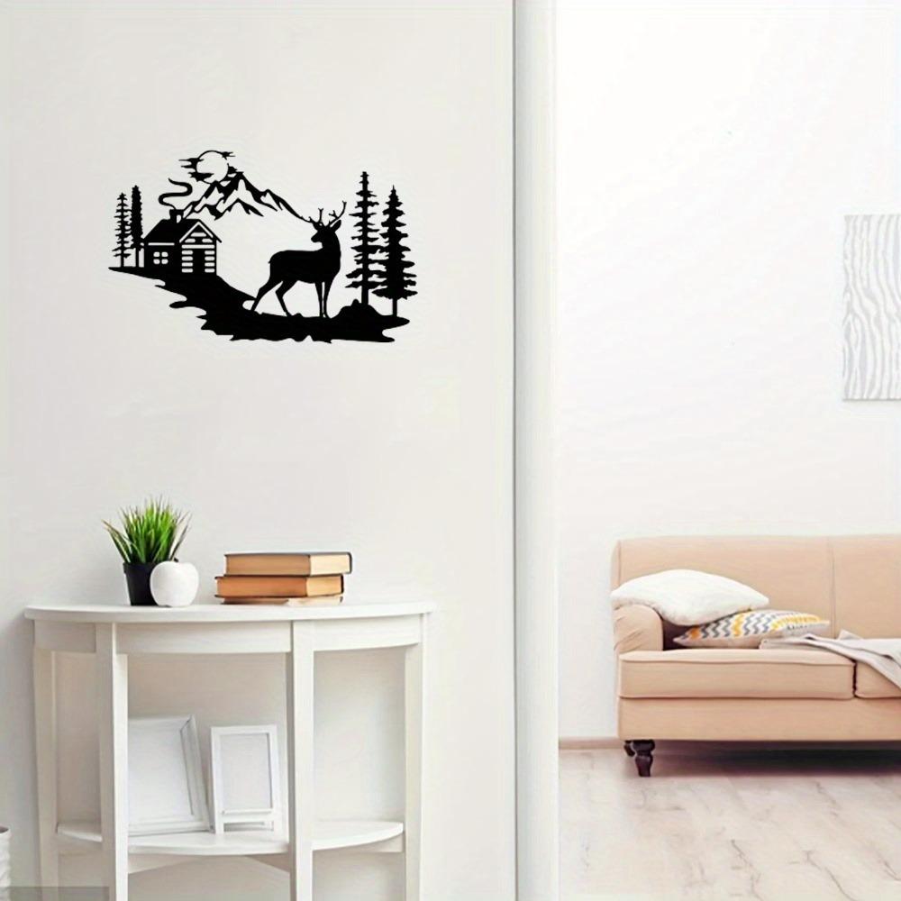 Metal Craft Forest Fawn Wall Art Decor Home Interior Wildlife Sculpture