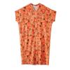 Short Sleeve Plus Size Cotton Vintage Floral New In Dresses for Women Casual Loose Maxi Long Summer Dress