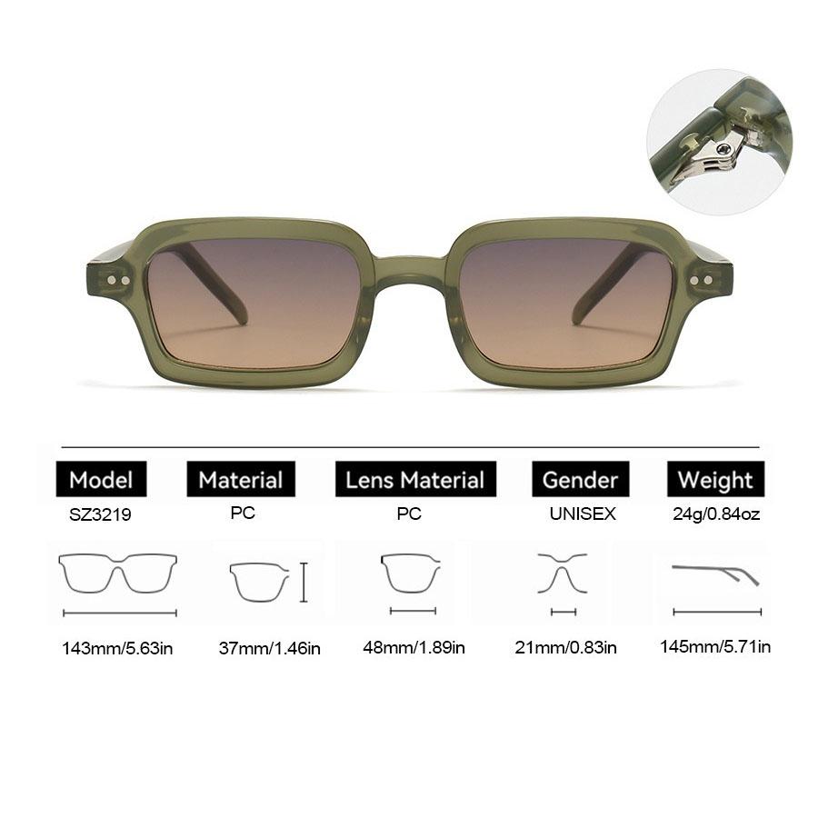 Vintage Square Sunglasses Women For Men Luxury Brand Designer Sun Glasses Punk Popular Small Frame Outdoor Shades Uv400