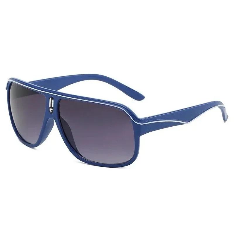 Occhiali da Sole Uomo Nuovi alla Moda Estiva con Montatura Grande Per Guida all'Aperto Lenti Trasparenti Protezione UV400 Occhiali da Sole da Uomo e Donna