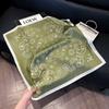 European and American style scarf square scarf imitation silk 71cm retro cashew print literary headband suit with decorative scarf