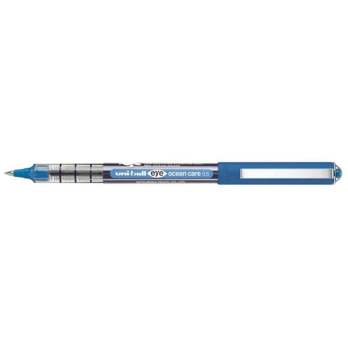 Roller - uni-ball - eye ocean care 0.5 - Modrá - Jemný hrot - Inkoust Super Ink