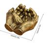 Double Hand Shape Keys Storage Tray Resin Hand Keys Holder Entryway Organizer Hands Bowl Decoration Keys Jewelry Storage Rack