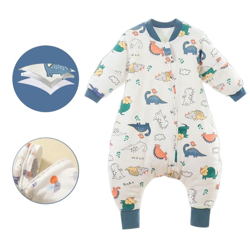 Baby Split Legged Sleepsack Removable Sleeves Designed Sleep Sacks Breathable Children's Sleeping Bag Anti-kick Quilt