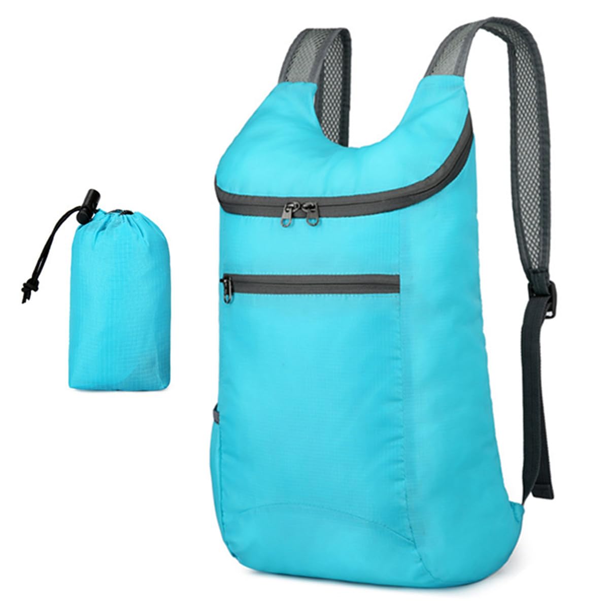 [Getrays] Ultralight Foldable Backpack 10L Small Packable Rucksack Unisex Waterproof Zipper Bag Travel Daypack Outdoor Running Hiking Cycling School