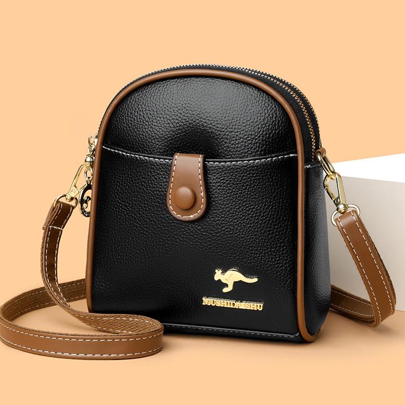 Mobile Phone Coin Purse Single-shoulder Crossbody Bag Solid Color Simple and Versatile Mom Bag
