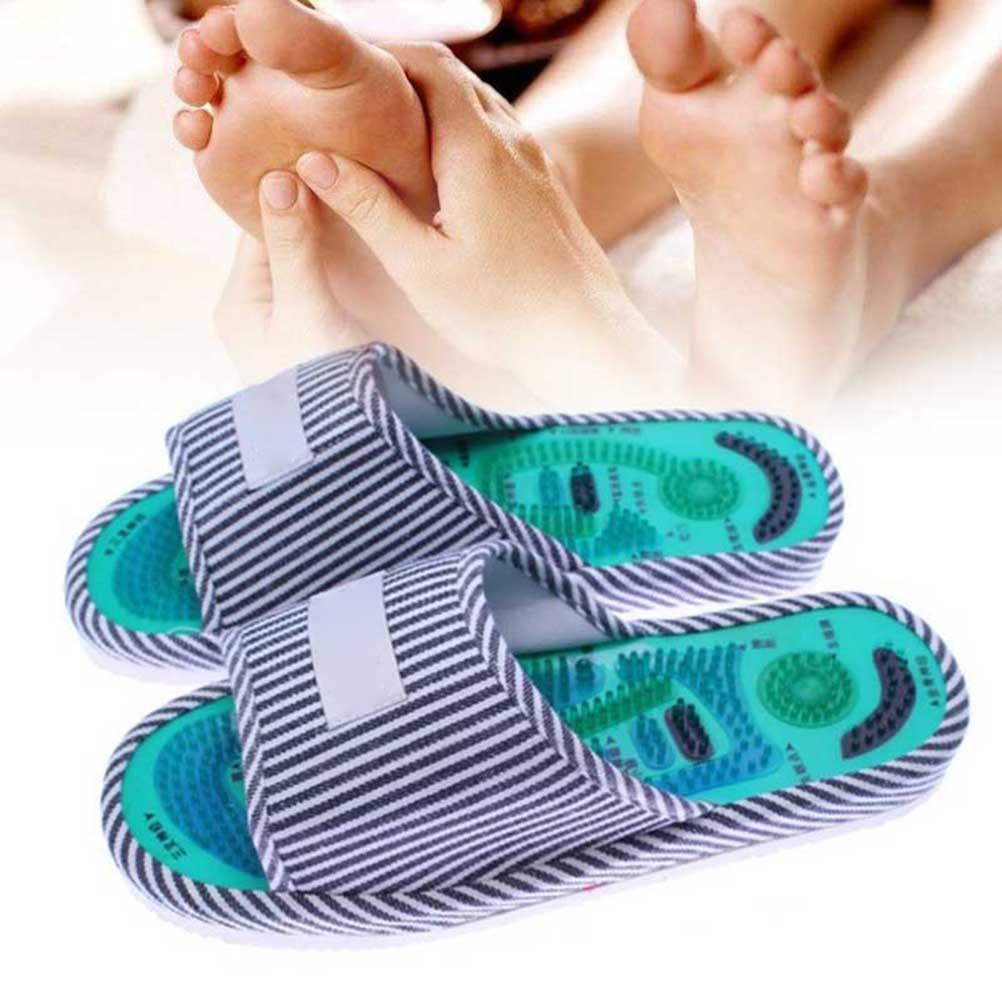 1 Pair Acupuncture Massage Slippers Shoes Reflexology Massage Slippers Foot Massager Tools
