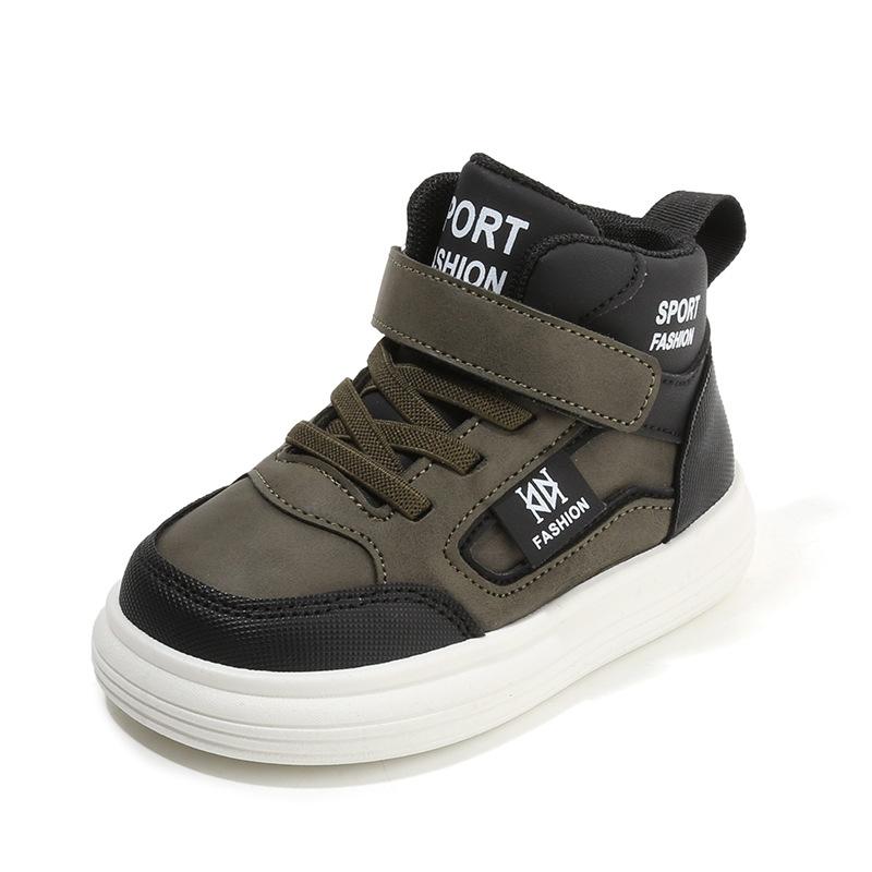 Children's sports shoes 2025 spring and autumn new boys' casual shoes high-top girls' board shoes lightweight soft-soled baby shoes