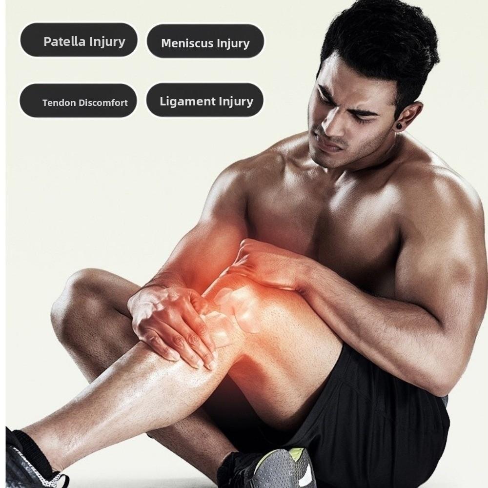 Kniebandage mit Kompression Rutschfestes Design Patellasehnenstütze Sport Patellaband Fitness