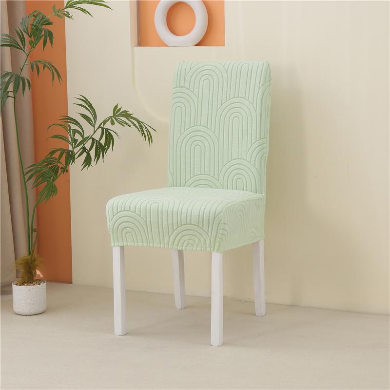 1-6Pcs Solid Stretch Dining Chair Covers Removable Slipcovers for Living Room Hotel Banquet Home Use