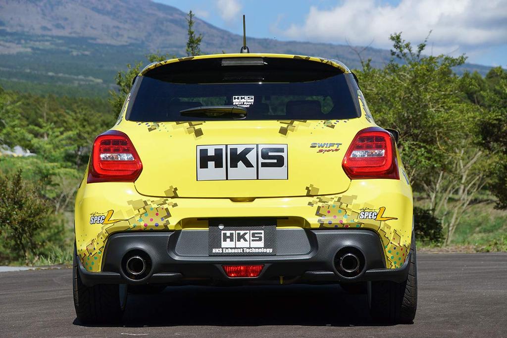 HKS Automotive Sports Muffler High Power Spec L II Suzuki Swift Sport ZC33S SUZUKI SWIFT Vehicle Inspection Compatible Intake and Exhaust System Parts