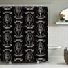 Gothic Horror Shower Curtain Spooky Witchy Macabre Halloween Decor Room Dark Aesthetic Tapestry Paranormal Occult Home Bathroom