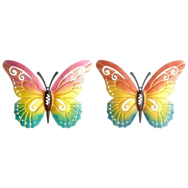 Unique Butterfly Wall Art Sculpture Butterfly Wall Ornamentation Butterfly Status for Bedroom Cabinet Porch Lawn Fence