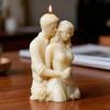 A Top Quality Silicone Rose Valentine Day Candle Mold | Couple Bust Desktop Decoration with High-Class Plaster Silicone Mold