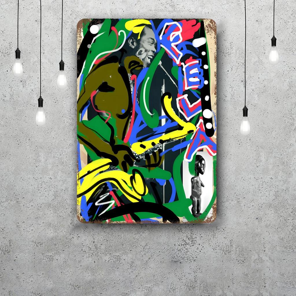 Fela Kuti Metal Signs wall decor Vintage Tin Signs Captain Metal Poster Decor for Bar Pub Club Wall Decoration
