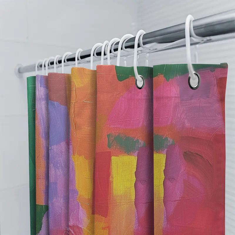 Colorful Textured Shower Curtain Modern Bath Decor For Home Kitchen Bathroom Available In Multiple Sizes Colors!