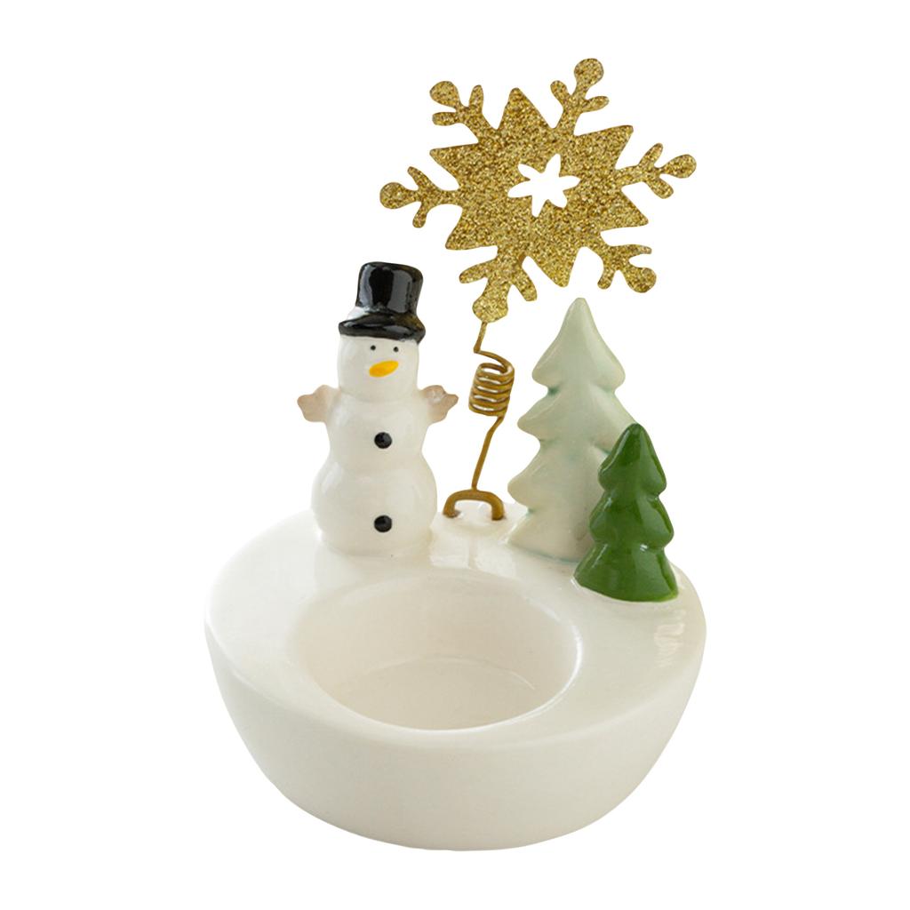 Świąteczne Śnieżne Świeczniki, Ozdoby Dekoracyjne Świeczniki, Świąteczne Ozdoby