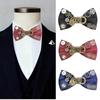 Men's Steampunk Bow Tie Corsage with Bowknot Design