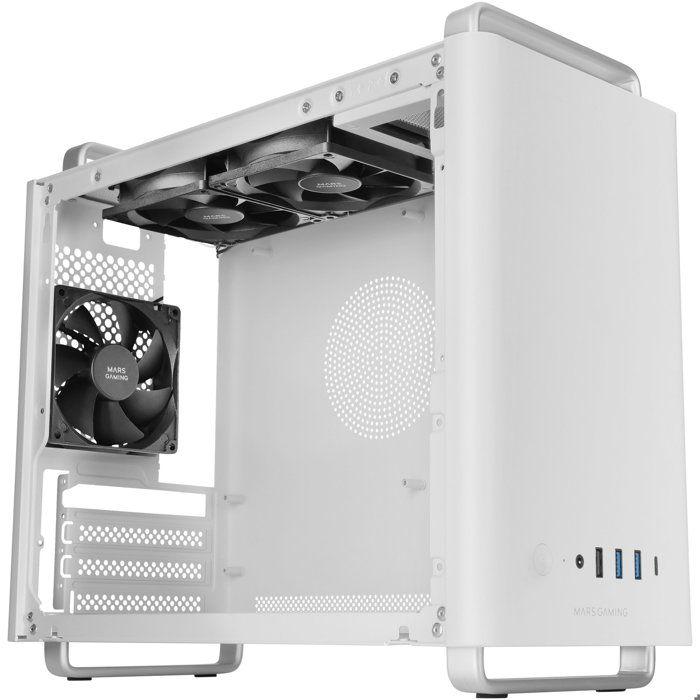 Boîtier PC Micro-ATX - Mars Gaming - MC-ELITE - Design Mesh - 3 Ventilateurs FDB - Aluminium