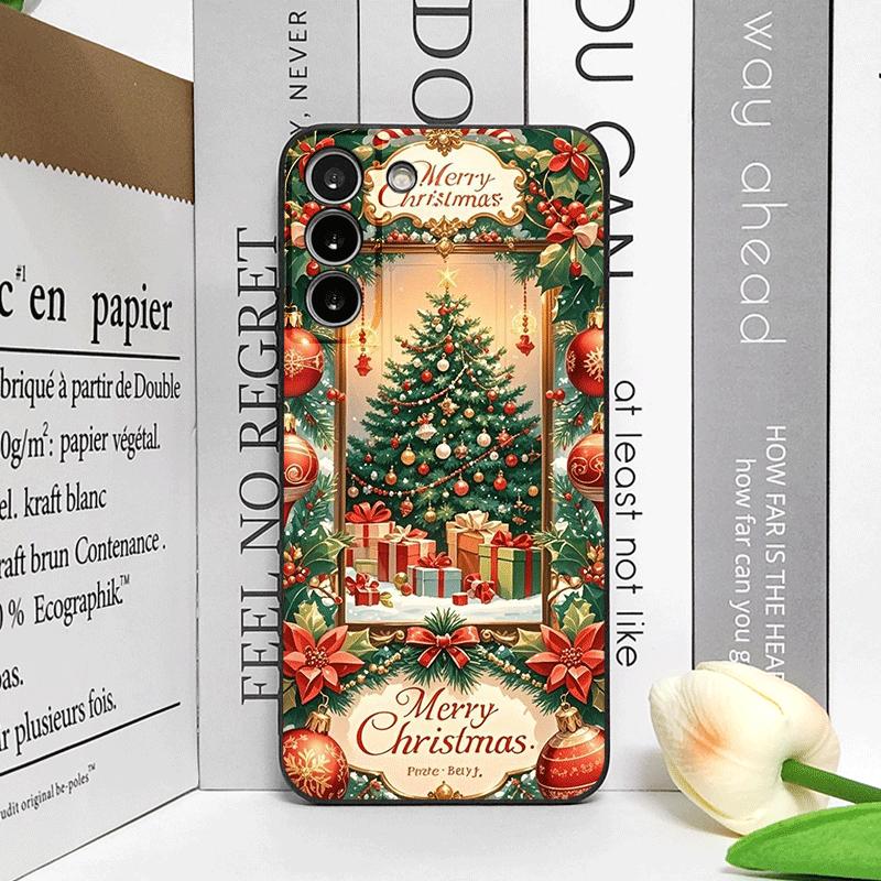 Artistic Merry Christmas Tree Gifts Pattern Phone Case for OPPO Reno 13 12 F 11 10 Pro Plus A58 A79 Find X5 X3 Lite X8 X7 Covers