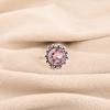 Morganite Gemstone 925 Sterling Silver Jewelry Handmade Boho Ring Gift For Wife RR-7-10