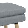 Double Layer Bench Light Gray 60 X 40 X 46 Cm Fabric