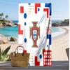 Asciugamano da Spiaggia Stampa Calcio Portogallo Asciugatura Rapida Super Assorbente Morbido Asciugamano da Bagno per Nuoto Spiaggia Viaggio Souvenir Regalo