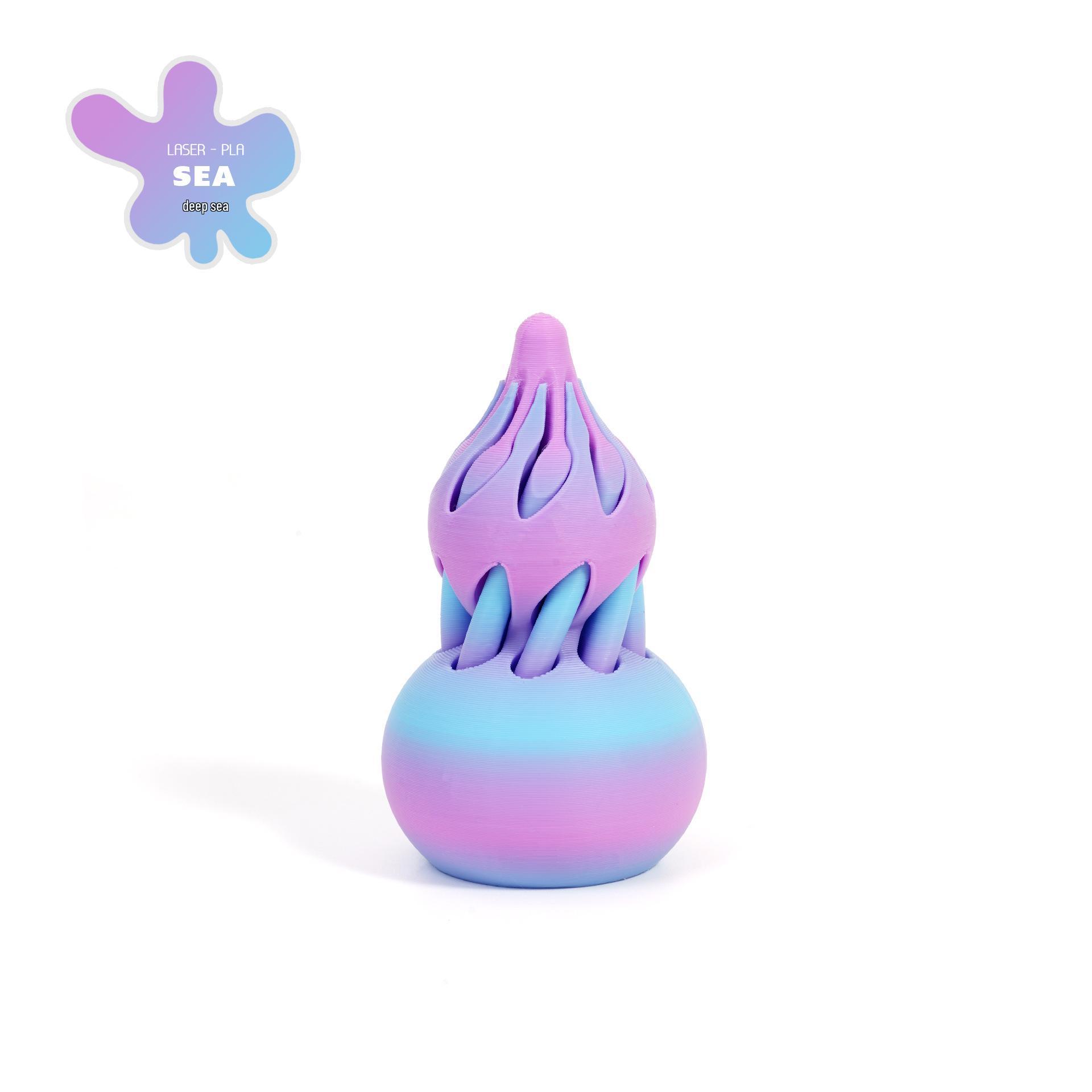 

Двухцветный спиральный 3D-печатный декомпрессионный спин-топ-тыква