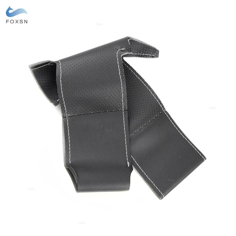 For Toyota RAV4 Auris 2014 Corolla iM 2017 Scion iM 2016 Car Accessories Braid Steering Wheel Leather Cover Hand Sewing Trim