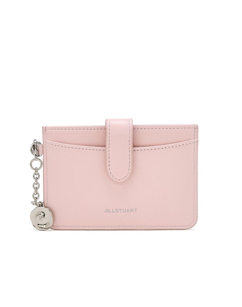 Jillstuart Acc [Zoe] Flower Charm Cowhide Card Wallet 2 Colors