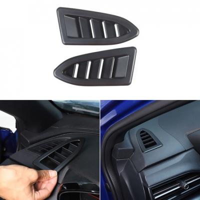 Matte Black Dashboard Air Vent Outlet Cover Trim for Subaru Crosstrek -23