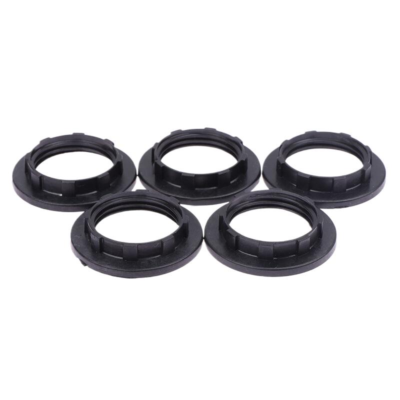 5Pcs E14 / E27 Lampshade Collar Rings Threaded Candelabra Base Retainer Lock Light Shades Socket Reducing Ring Bulb Holder