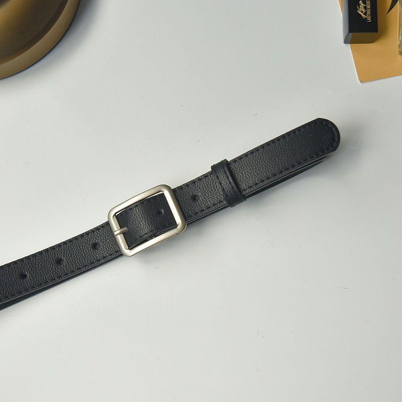 

Versatile Chic And Womens Fashion Waist Belt With Unique Hollow Buckle Perfect For Students 2.3cm Black