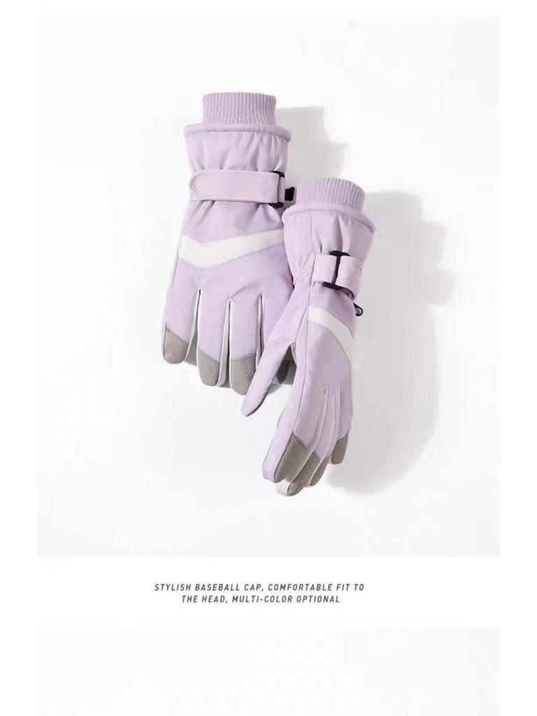 Unisex Ski Gloves: Warm, Waterproof, Fleece-Lined for Outdoor Snow Play, Cold Protection, Travel, Japanese Style, Cycling.
