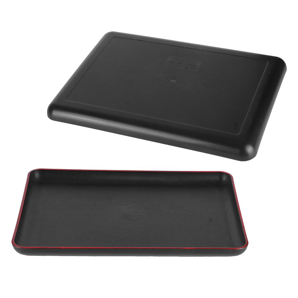 Tray Wood Grain Imitation Rectangular Acrylic Plastic Tray for Fast Food Hotel Home Restaurant692 Wood Grain