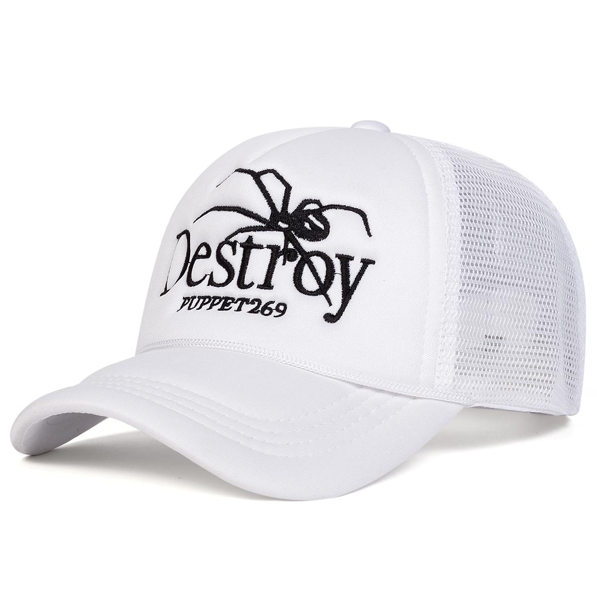

Unisex Desroy Spider Embroidery Baseball Net Caps Spring And Summer Outdoor Adjustable Casual Hats Sunscreen Hat