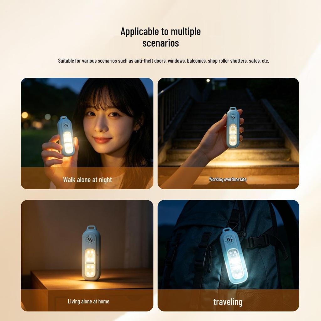 Rechargeable Personal Alarm for Home, Children, Women & Outdoor Safety - Anti-Wolf Protection Device