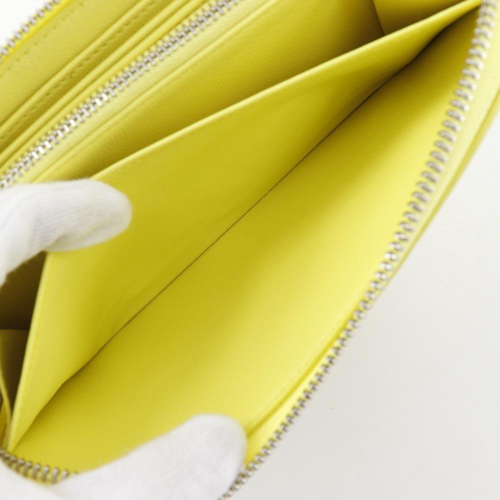 LOUIS VUITTON Zippy wallet Purse M83104 Kussan Smiley Yellow yellow lambskin Women Used