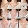 Light Luxury Pearl Choker Necklace Vintage Elegant Womens Necklace Fashion Versatile Crystal Collar Jewelry