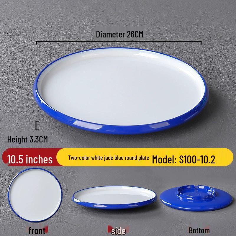 Melamine Nordic Style Cold Dish & Stir-fry Plate for Restaurants and Hotels