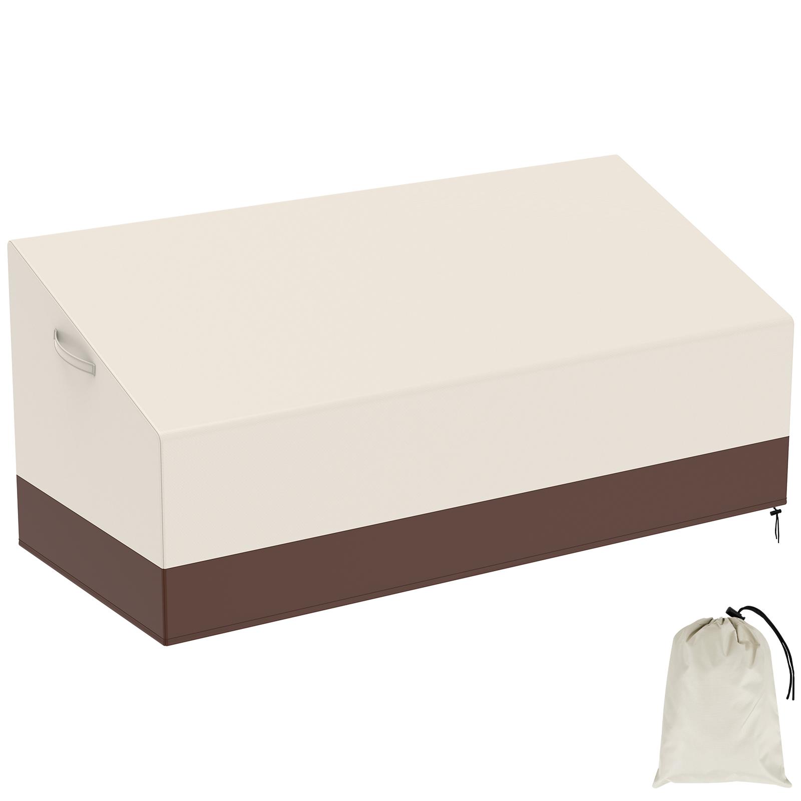 

Outdoor Sofa Cover 210D Oxford Cloth Waterproof Patio Sofa Cover with Drawstring and Handle Single/Double Sofa Protective Cover 147x83x79 CM