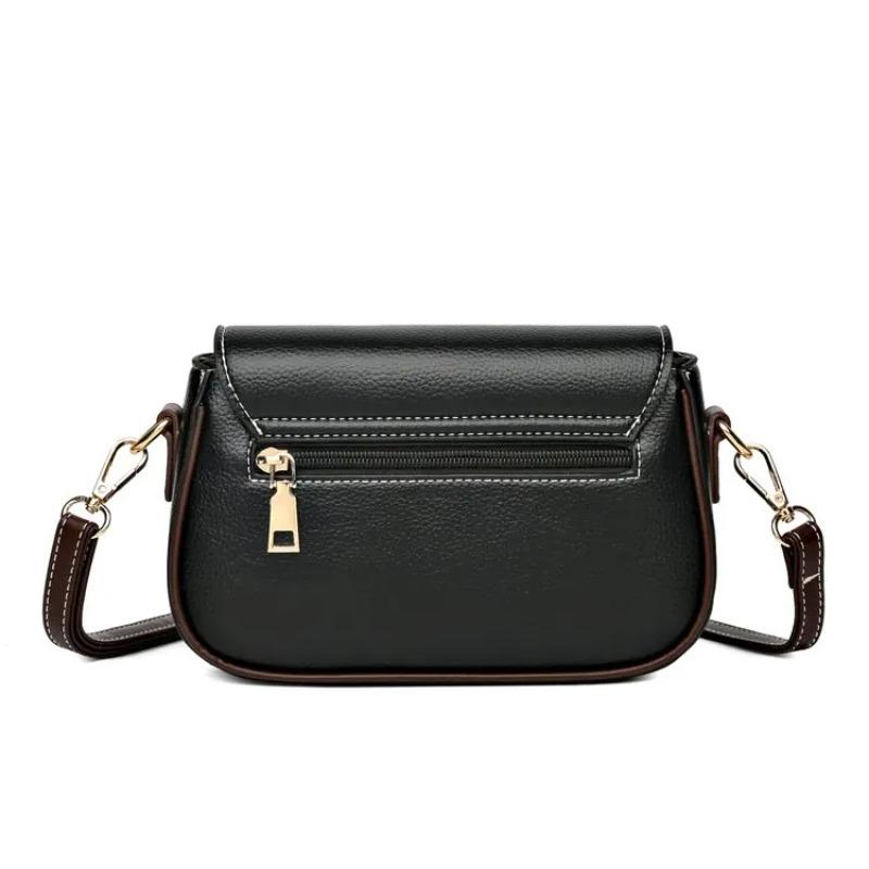 Fashionable PU Leather Women's Shoulder Bag, Simple Casual Crossbody Bag, Fashionable Retro Daily Bag Suitable for Daily Use and Shopping