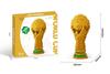 World Cup Football Building Blocks Model Monument Trophy Collection Ornament 3PCS Creative Toy Gift